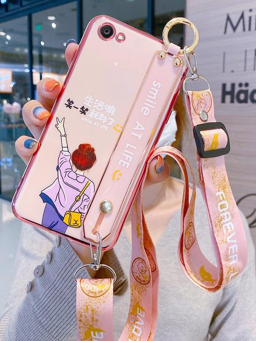 vivoy66卡通背影新款外壳硅胶手机壳腕带