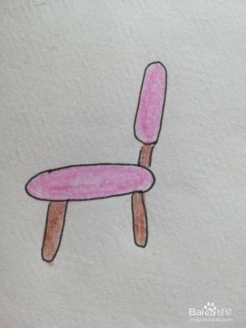 怎么画彩铅小凳子