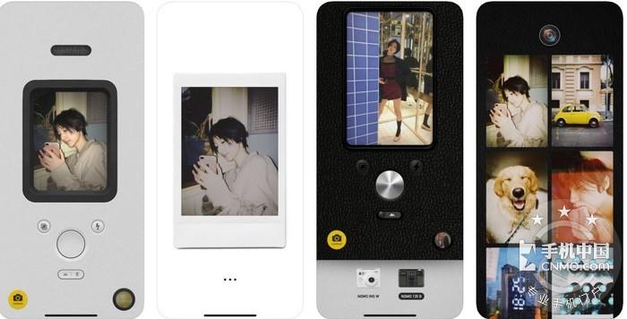 设计的拍立得风格相机软件,内置了白色和黑色两款不同的相机效果,白色