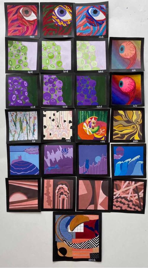 云南艺术学院文华学院美术设计学院2019级《色彩构成》优秀作品展示