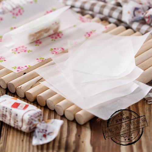 张500 烘焙牛扎糖食品原料包糖纸透明可食用纸 牛轧糖包装纸糯米纸