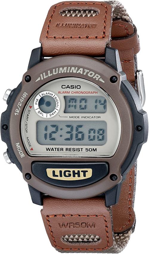 casio 卡西欧 男式 w89hb-5av illuminator 尼龙 bancd 运动手表