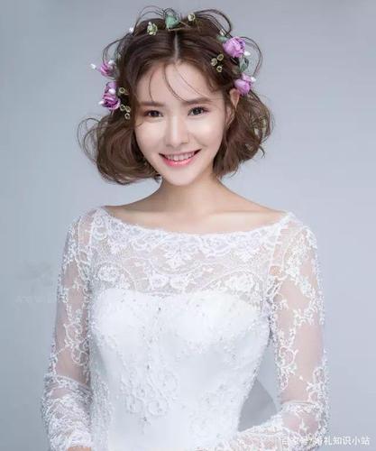 短发新娘适合什么发型,快来看看这些超chic的短发造型
