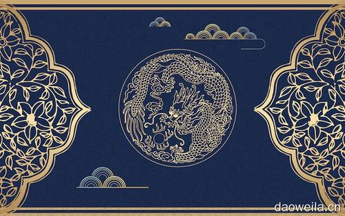 中国风古典国潮风宫廷风中式文化东方psd海报背景墙设计素材