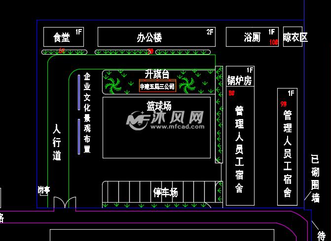 中建酒店工程施工现场总平面布置图