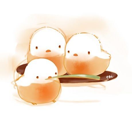 萌_小鸡_二次元_插画_插图_手绘_呆