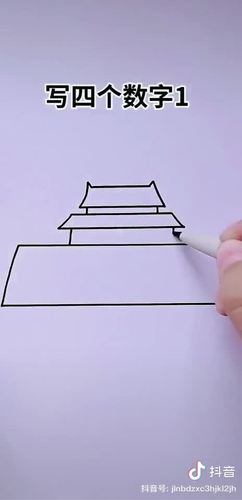 天安城门图片简笔画涂色正面