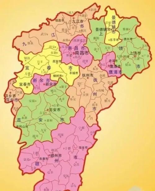 赣南行政区划调整设想赣州吉安抚州分为五个地级市