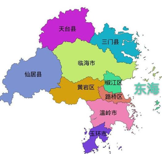 台州市3区3市3县建成区面积排名最大是椒江区最小是仙居县