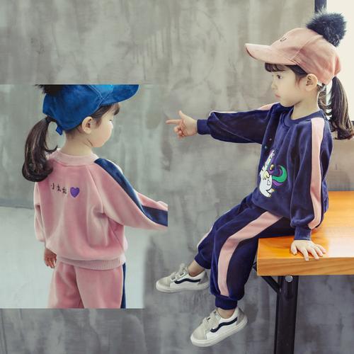 女童春装婴幼儿童套装1-2-3岁女宝宝时尚潮衣服春秋洋气秋季秋装