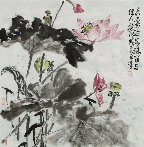 师承岭南画派著名画家,广西艺术学院教授陈再乾先生.