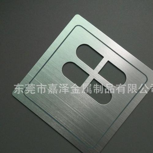 东莞市嘉泽金属制品有限公司 专业定做铝合金拉丝氧化开关面板 美式