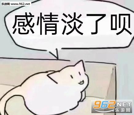 感情淡了呗表情包
