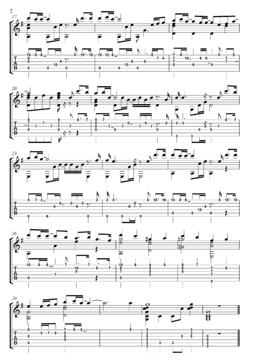 来自星星的你 - my destiny吉他谱2