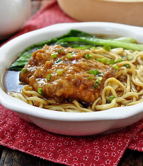 葱油大排青菜面