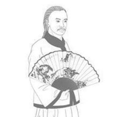 唐代诗人龚自珍简笔画单画