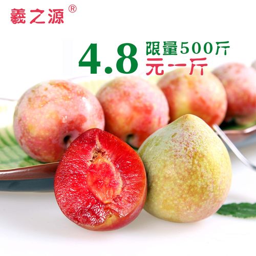 预定/浙江嵊州特产新鲜水果嵊州桃形李/羲之红心李/李子青脆特甜商品
