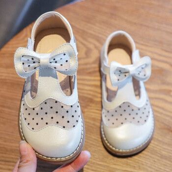 迪士尼品牌2021春夏日本韩国小孩子香港潮牌女童鞋子公主鞋春款真皮