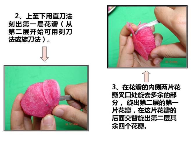 常用花卉雕刻刀法手法训练1ppt