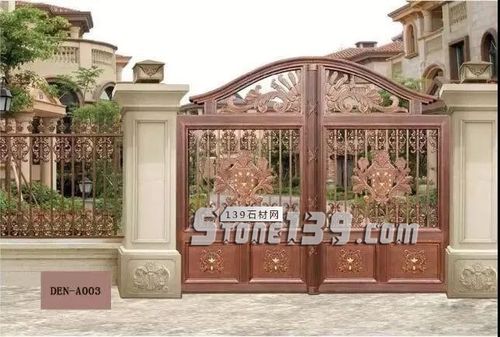 石材别墅大门庭院石材大门柱实例拍摄欣赏