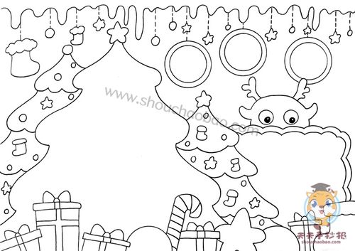 圣诞节手抄报一等奖模板教程,超好看的圣诞节手抄报模板