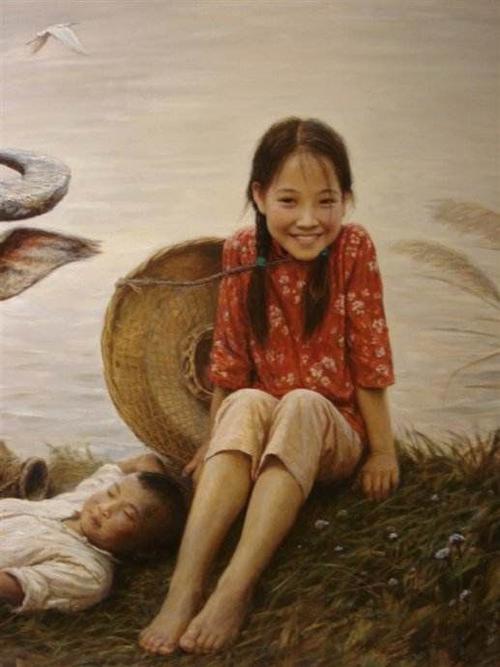 旅美画家李自健油画作品欣赏