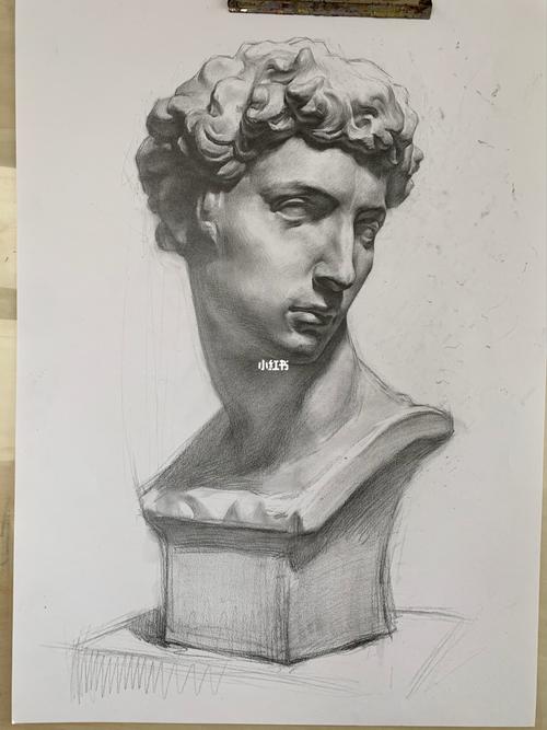 小卫石膏像写生/内附详细步骤/练素描基本功_素描_写生_东方茂购物