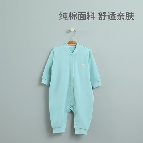 良良 婴儿内衣宝宝纯棉衣服新生儿哈衣爬服男女宝宝秋