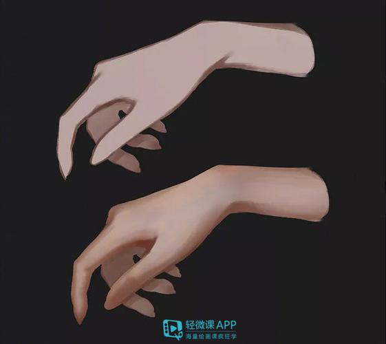 绘画素材少女手部画法自己借鉴转需