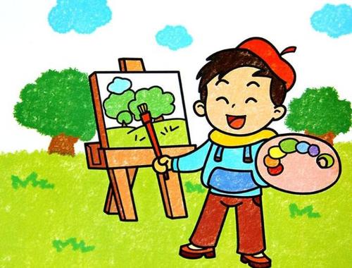 同样,在假期生活中,我喜欢画画.