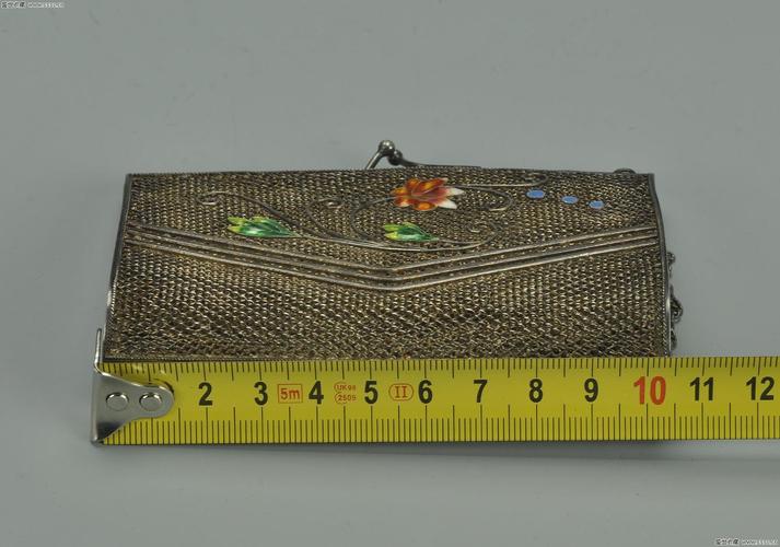 5-银烧蓝花丝银钱包