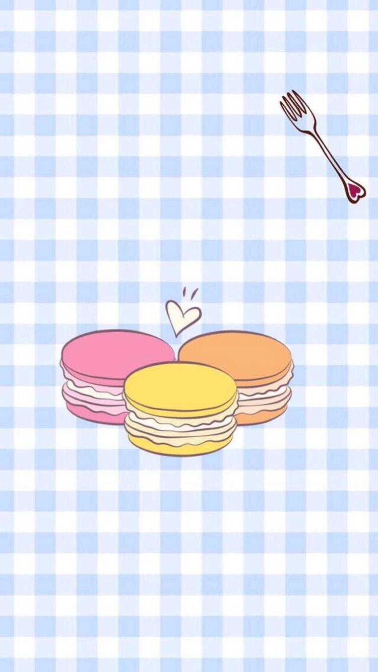 小清新马卡龙可爱卡通手机锁屏壁纸