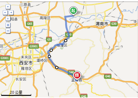 线路一: 驾车路线:全程约71.8公里 起点:临潼区交口镇政府 1.