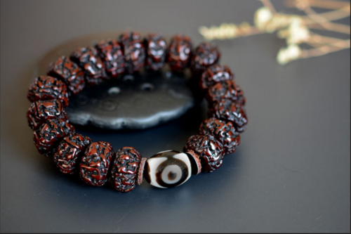 藏式五瓣老金刚菩提子手串