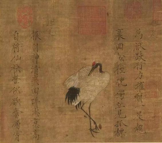 南宋 赵佶 《六鹤图》(局部) 日本私人藏