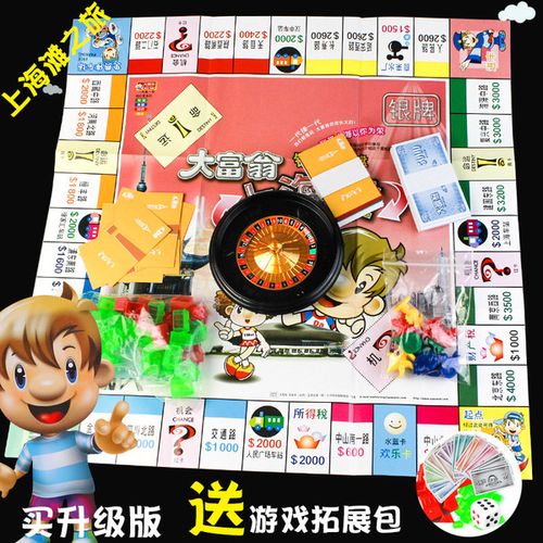 经典幸运大富豪大富翁世界之旅游戏棋益智桌游强手棋儿童游戏