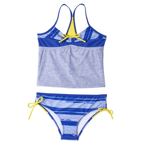 big chill 女孩 2 件套分体式泳衣带条纹图案