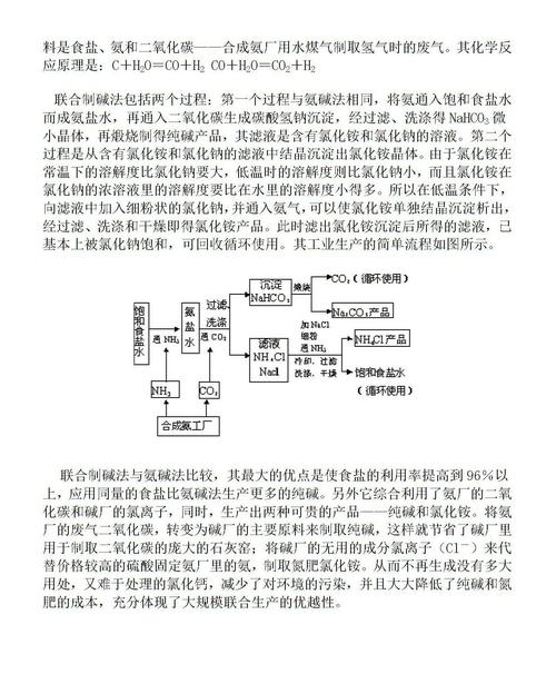 侯氏制碱法与氨碱法