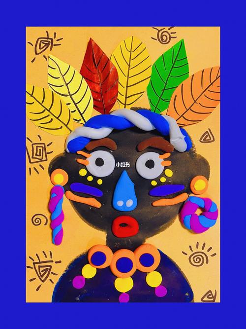 印第安人|5-6岁儿童创意美术_创意美术_儿童创意美术