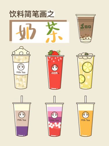 原创/手帐素材分享/简笔画鼁饮料奶茶_素材_手帐_饮料