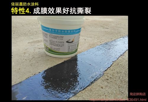依丽晨聚氨酯防水涂料胶房屋楼顶裂缝外墙补漏沥青防水材料堵漏王 2kg