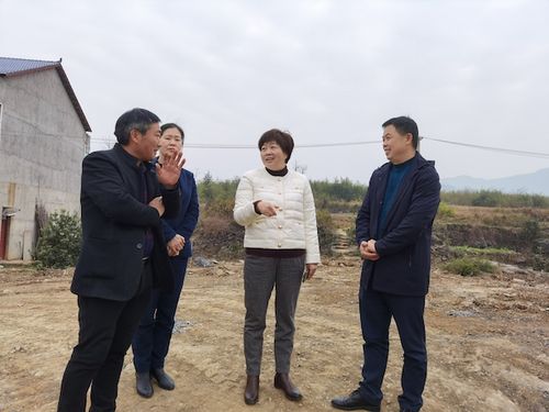 张皓在邵东市斫曹乡檀树村新建的服务中心现场查看工程进度