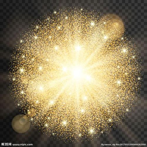 金光闪耀的背景