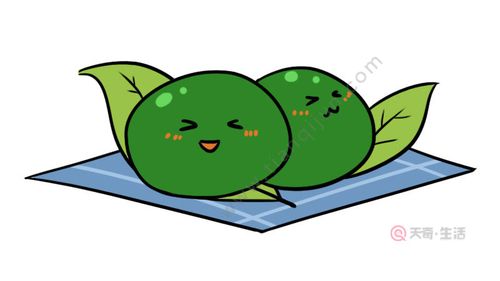 寒食节青团简笔画,寒食节青团简笔画怎么画,寒食节青团简笔画的画法