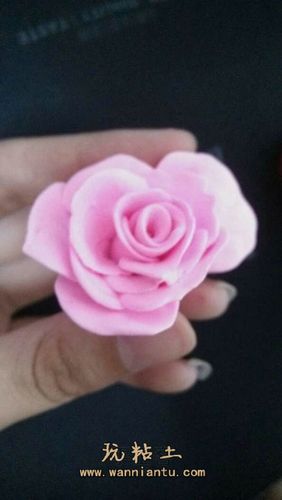 橡皮泥玫瑰花制作过程图解