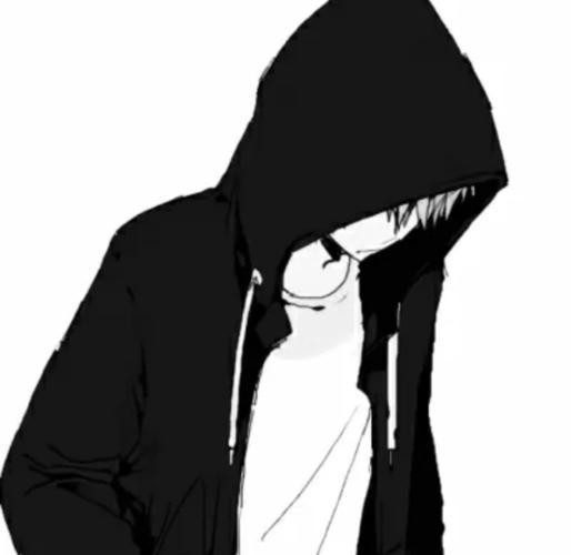 高冷黑白动漫男生头像