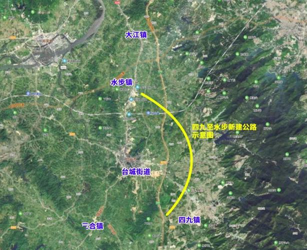 起点位于台山市四九镇茂台石油气公司南侧接金星大道,沿东北向接顺