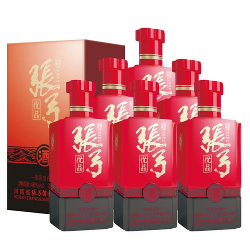 酒厂自营张弓酒优品46度*6浓香型高度固态白酒纯粮食酒整箱特价