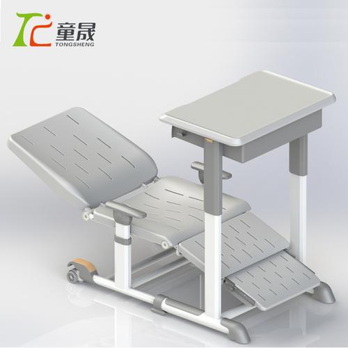 2022新款中小学生午睡床午休课桌椅折叠椅可升降可躺儿童学习桌椅