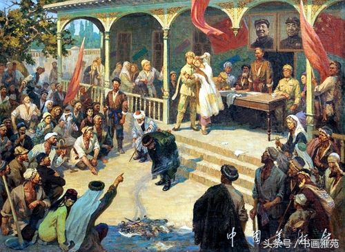 维吾尔族著名画家哈孜·艾买提绘画作品